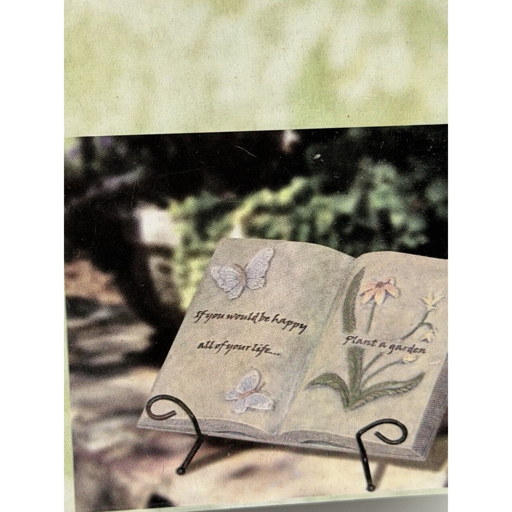 Garden Sensations Book with Easel New In Box Garden Decor